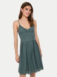 ONLY Sukienka letnia Helena 15204799 Khaki Regular Fit. Brązowe sukienki ONLY, bez wzorów, z bawełny, bez kołnierzyka, bez ramiączek. Za 239.99 zł.