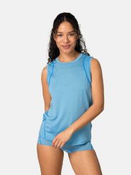 KARI TRAA Top sportowy "Embla" w kolorze błękitnym rozmiar: XL. Niebieskie topy sportowe Kari Traa, xl, bez wzorów, z wełny, outdoorowe. Za 165.99 zł.