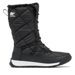 Śniegowce Sorel. Czarne śniegowce Sorel, bez wzorów, bez zapięcia. Za 679.99 zł.