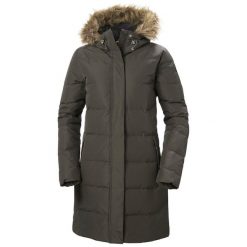 Parka damska Helly Hansen Aden Down. Białe płaszcze Helly Hansen, na zimę, bez wzorów, sportowe, bez kaptura. W wyprzedaży za 1,095.80 zł.