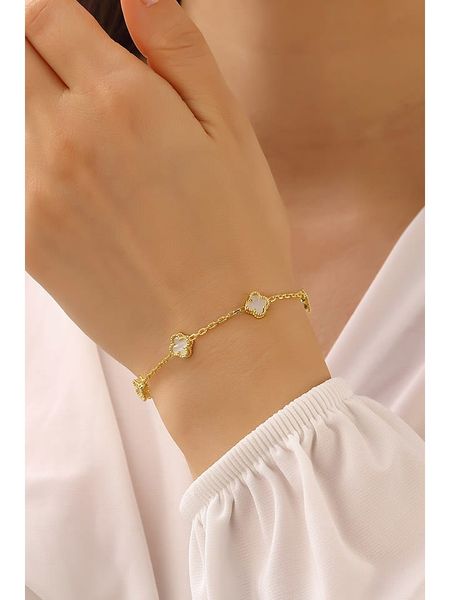 Miu Silver Srebrna bransoletka z masą perłową rozmiar: onesize. Brązowe bransoletki Miu Silver, z perłą, srebrne. Za 121.99 zł.