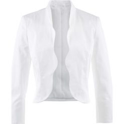 Żakiet bolerko bonprix biały. Marynarki i żakiety marki bonprix. Za 109.99 zł.