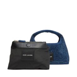 Torebka Marc Jacobs. Niebieskie torebki klasyczne Marc Jacobs, bez wzorów, klasyczne, bez dodatków. Za 1,279.00 zł.