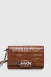 MICHAEL Michael Kors kopertówka skórzana kolor brązowy. Brązowe kopertówki MICHAEL Michael Kors, bez wzorów, na ramię, bez dodatków. Za 1,059.90 zł.