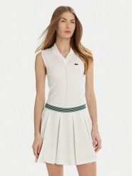 Lacoste Koszulka techniczna PF0614 Biały Slim Fit. Białe t-shirty sportowe Lacoste, bez wzorów, z syntetyku, bez ramiączek, tenisowe. Za 349.99 zł.