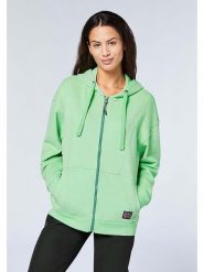 Chiemsee Bluza w kolorze zielonym rozmiar: XS. Zielone bluzy Chiemsee, xs, bez wzorów, z bawełny, bez ramiączek, bez kaptura. Za 130.99 zł.