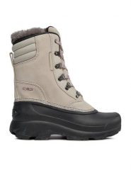 CMP Śniegowce Kinos Wmn Snow Boots Wp 2.0 38Q4556 Beżowy. Brązowe śniegowce CMP, bez wzorów, z nubiku, bez zapięcia. Za 499.99 zł.