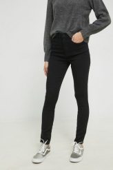 JDY jeansy Moon damskie high waist. Czarne jeansy JDY, l, bez wzorów, z jeansu, z podwyższonym stanem. Za 159.99 zł.