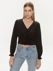 Levi's® Bluzka Tamara A7172-0006 Czarny Regular Fit. Czarne bluzki s, bez wzorów, z lyocellu, bez kołnierzyka, bez ramiączek. Za 209.99 zł.