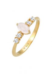 Elli PREMIUM Damski pierścionek zaręczynowy Oval Engagement Elegant Sparkling z różowym kwarcem i topaz w srebrze 925 Sterling Silver Pierścionki 1 ct. Czerwone pierścionki Elli PREMIUM, z kwarcem, srebrne. Za 283.99 zł.
