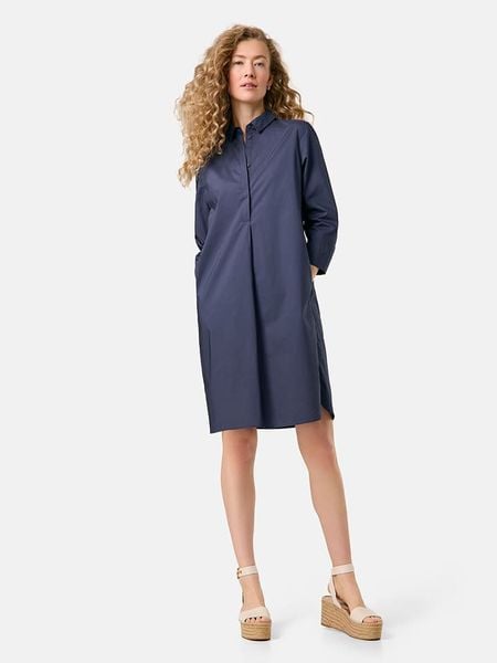 Gerry Weber Sukienka w kolorze granatowym rozmiar: 40. Niebieskie sukienki Gerry Weber, bez wzorów, z bawełny, bez kołnierzyka, bez ramiączek, midi. Za 161.73 zł.