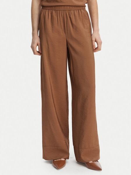 Marella Spodnie materiałowe Eremi 2613131154 Brązowy Regular Fit. Brązowe spodnie materiałowe Marella, bez wzorów, z materiału. Za 525.99 zł.