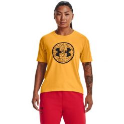 Koszulka damska UNDER ARMOUR SS TEE LUNAR NEW YEAR. Brązowe t-shirty sportowe Under Armour, s, bez wzorów, bez ramiączek. Za 99.99 zł.