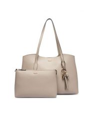 Guess Torebka HWBG97 35230 Beżowy jasny. Brązowe shopper bag Guess, z aplikacjami, ze skóry, bez dodatków. Za 634.99 zł.