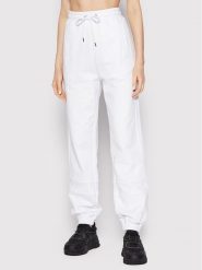 Iceberg Spodnie dresowe 22EI2P0B04163061101 Biały Relaxed Fit. Białe spodnie dresowe Iceberg, bez wzorów, z bawełny. Za 899.99 zł.