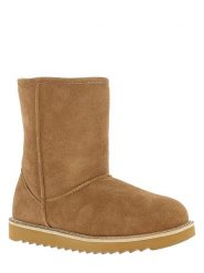 NICEBAY Skórzane botki zimowe "Stour Waterproof" w kolorze jasnobrązowym rozmiar: 36. Brązowe botki NICEBAY, bez wzorów, z materiału, bez obcasa, bez zapięcia. Za 263.51 zł.