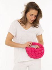 Zwillingsherz Torebka w kolorze różowym rozmiar: onesize. Różowe shopper bag Zwillingsherz, bez wzorów, z materiału, pikowane, bez dodatków. Za 60.99 zł.