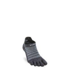 Skarpety merino Injinji Run Lightweight No-Show Wool. Szare skarpetki Injinji, bez wzorów, trekkingowe. Za 85.99 zł.