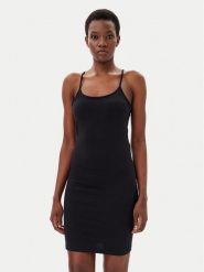 JJXX Sukienka codzienna Gigi 12267294 Czarny Slim Fit. Czarne sukienki JJXX, na co dzień, xl, bez wzorów, z bawełny, bez kołnierzyka, bez ramiączek, proste. Za 59.99 zł.