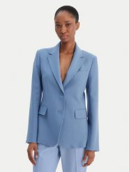 Weekend Max Mara Marynarka Uva 2615041061 Błękitny Slim Fit. Niebieskie marynarki i żakiety Weekend Max Mara, bez wzorów, z syntetyku, bez ramiączek. Za 1,489.00 zł.