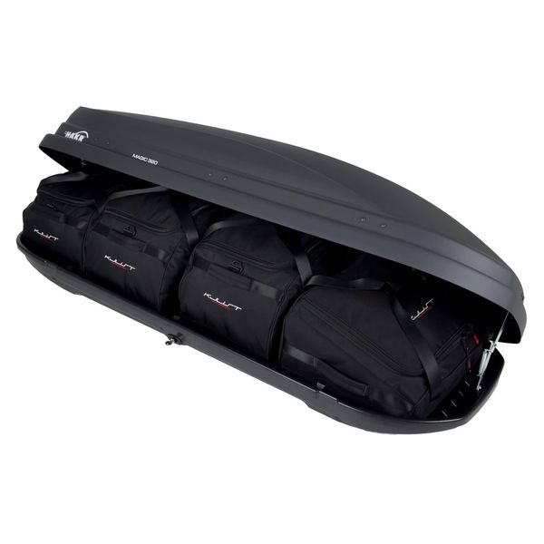 Torby Do Boksu Dachowego Hakr Magic 320 4Szt Kjust. Czarne torby podróżne KJUST, bez wzorów. Za 801.00 zł.