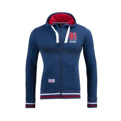 Sweatshirt damska bluza z kapturem zapinana na zamek Kenny Academy. Niebieskie bluzy KENNY, xl, bez wzorów, bez ramiączek, z kapturem. Za 365.00 zł.