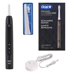Oral-B Pulsonic Slim Clean 2000 Szczoteczka do zębów soniczna Czarny. Szczoteczki elektryczne i soniczne Braun. Za 177.99 zł.