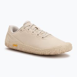 Buty barefoot damskie Merrell Vapor Glove 6 Ltr. Brązowe buty trekkingowe Merrell, bez wzorów, bez zapięcia, trekkingowe. Za 299.99 zł.