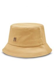 Tommy Hilfiger Kapelusz Distinct Rain Bucket Hat AW0AW16781 Beżowy. Brązowe kapelusze Tommy Hilfiger, bez wzorów, z materiału. Za 159.99 zł.