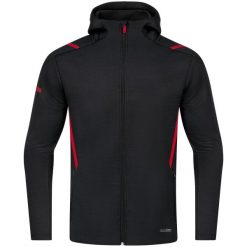 Bluza dresowa z kapturem Jako Challenge. Czarne bluzy JAKO, m, bez wzorów, z dresówki, casualowe, bez ramiączek, z kapturem. Za 246.20 zł.