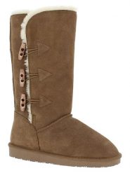 Gooce Skórzane kozaki zimowe "Cornice" w kolorze jasnobrązowym rozmiar: 39. Brązowe kozaki Gooce, na zimę, bez wzorów, ze skóry, eleganckie, bez obcasa, bez zapięcia. Za 260.99 zł.