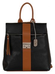 Anna Morellini Skórzany plecak "Azalea" w kolorze czarno-jasnobrązowym - 30 x 31 x 11 cm rozmiar: onesize. Brązowe plecaki Anna Morellini, bez wzorów, z materiału, bez dodatków. Za 304.99 zł.