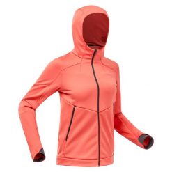 Polar turystyczny damski Quechua MH500. Brązowe bluzy z polaru QUECHUA, l, bez wzorów, z elastanu, trekkingowe. W wyprzedaży za 119.99 zł.