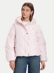 Guess Kurtka zimowa V5BL07 WGLW2 Różowy Relaxed Fit. Czerwone kurtki Guess, na zimę, xl, z aplikacjami, z syntetyku, bez kaptura. Za 799.99 zł.