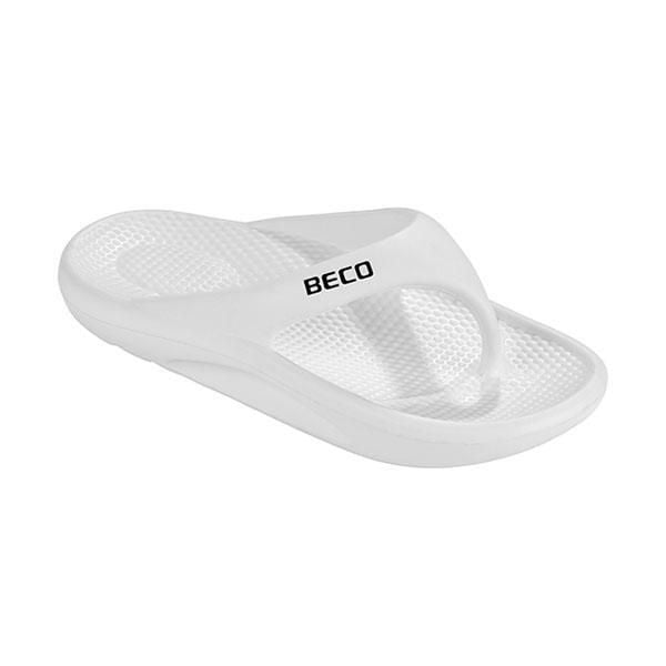 Beco Easy klapki unisex białe. Białe klapki 47 Brand, bez wzorów, bez obcasa, bez zapięcia. Za 201.99 zł.