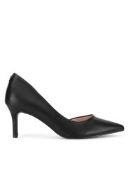Clara Barson Szpilki WSS21576-01 Czarny. Czarne czółenka Clara Barson, bez wzorów, z materiału, bez obcasa, na szpilce, bez zapięcia. Za 129.99 zł.