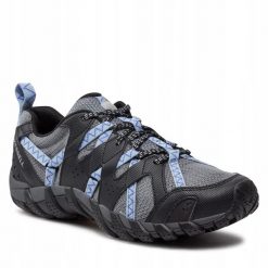 Sandały trekkingowe dla kobiet Merrell Maipo 2. Czarne sandały Merrell, bez wzorów, sportowe, bez obcasa, bez zapięcia. Za 359.99 zł.