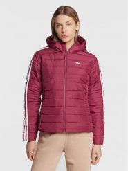 Adidas Kurtka puchowa HS6769 Bordowy Slim Fit. Czerwone kurtki adidas, bez wzorów, z puchu, bez kaptura. Za 239.99 zł.