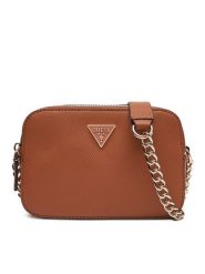 Guess Torebka Noelle II HWZG96 72140 Brązowy. Brązowe kopertówki Guess, z aplikacjami, ze skóry, wizytowe, bez dodatków. Za 549.99 zł.