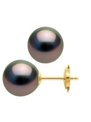 Mitzuko Złote kolczyki-wkrętki z perłami rozmiar: onesize. Żółte kolczyki Mitzuko, z perłą, złote. Za 1,600.99 zł.