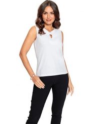 WITT WEIDEN Top w kolorze białym rozmiar: 44. Białe topy WITT WEIDEN, bez wzorów, bez kołnierzyka, bez ramiączek. Za 28.51 zł.