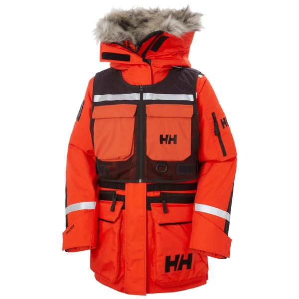 Parka dla kobiet Helly Hansen Arctic Patrol Mod 2.0. Brązowe płaszcze Helly Hansen, na zimę, bez wzorów, bez kaptura. W wyprzedaży za 6,685.00 zł.
