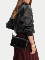 GINO ROSSI Torebka C-KY185 Czarny. Czarne listonoszki Gino Rossi, bez wzorów, z materiału, bez dodatków. Za 179.99 zł.