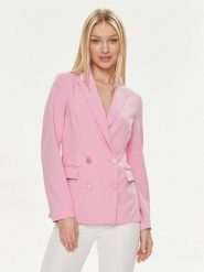 ViCOLO Marynarka TB0080 Różowy Regular Fit. Czerwone marynarki i żakiety ViCOLO, xl, bez wzorów, z syntetyku, bez ramiączek. Za 339.99 zł.