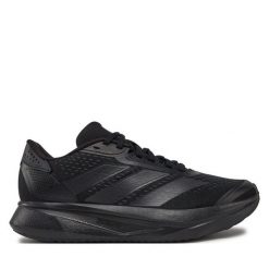 Buty do biegania adidas. Czarne buty do biegania adidas, bez wzorów, bez zapięcia, do biegania. Za 259.99 zł.