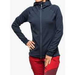 Bluza z kapturem damska Houdini Outright Houdi. Niebieskie bluzy Houdini, l, bez wzorów, bez ramiączek, z kapturem. Za 728.99 zł.