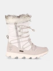Kilpi Botki zimowe "Frozen" w kolorze biało-beżowym rozmiar: 40. Białe botki Kilpi, bez wzorów, z materiału, bez obcasa, bez zapięcia. Za 322.73 zł.