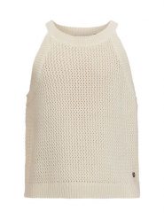 Retour Top w kolorze beżowym rozmiar: 116. Brązowe topy Retour, bez wzorów, bez kołnierzyka, bez ramiączek. Za 95.99 zł.