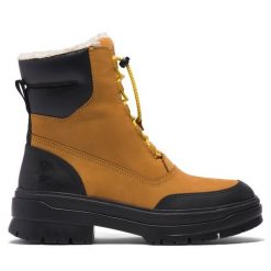 Trapery Timberland. Brązowe traperki Timberland, bez wzorów, bez obcasa, bez zapięcia. Za 929.99 zł.