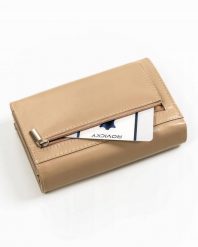 Portfel skórzany 4U Cavaldi RD-22-GCL beżowy. Brązowe portfele 4U Cavaldi, bez wzorów, ze skóry. Za 67.99 zł.